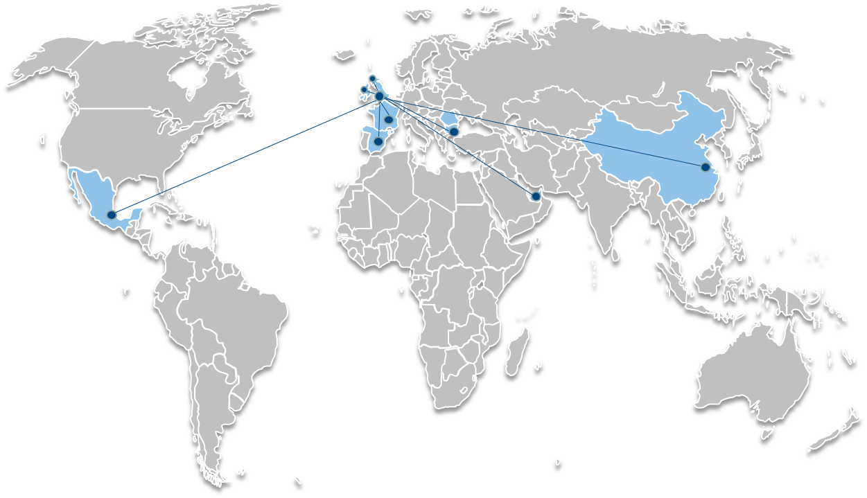 lean rcm world map